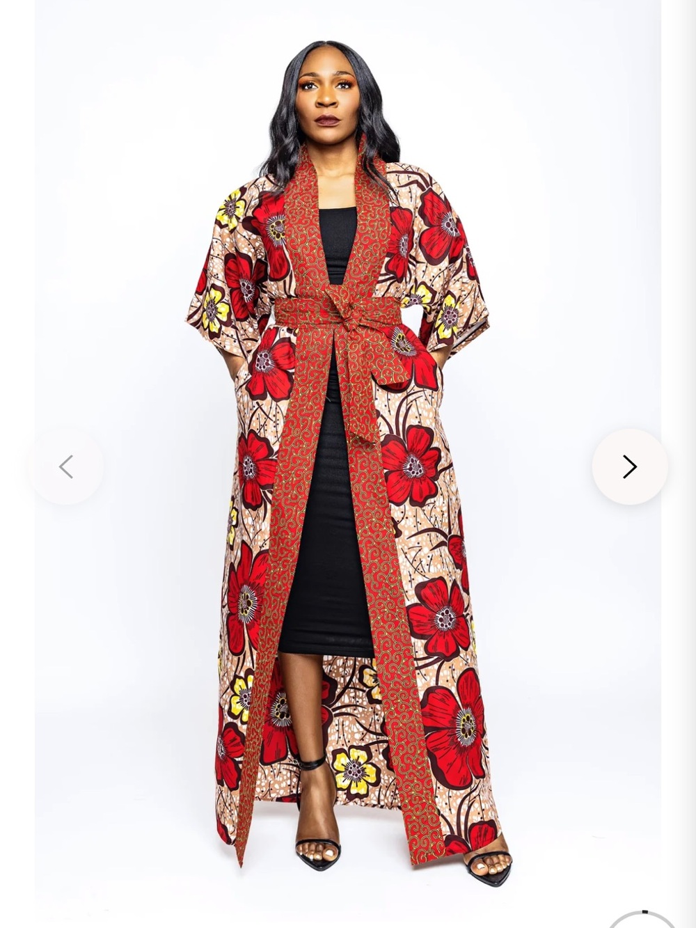 Tribe of Dumo Turunku Red African Print Robe – 3XL-NWT